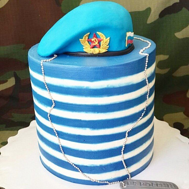 Торт "ВДВ Тельняшка" купить - набережныечелны.сладкоежкин.рф