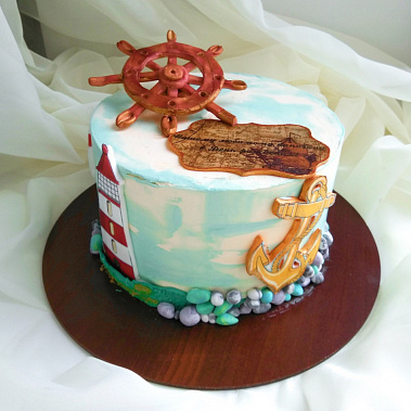 Торт "Нашему капитану" купить - набережныечелны.сладкоежкин.рф