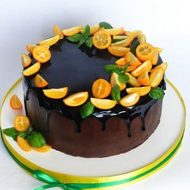 Торт глазурь с дольками купить - набережныечелны.сладкоежкин.рф